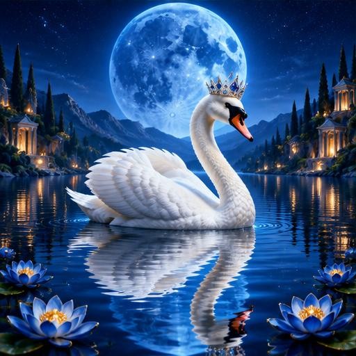 Lacul de safir — ilustrație